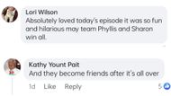Comments by the fans (Screenshots via Facebook / Danetha VanillaStrawberry Williams)